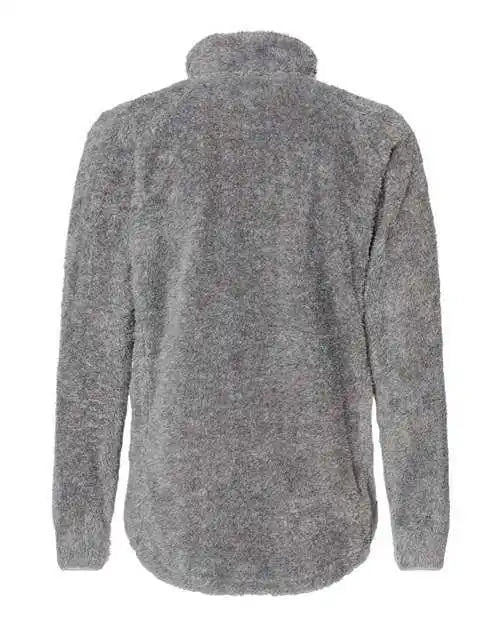 J. America 8463 Women’s Boundary Shag Frosty Sherpa Full-zip - Grey