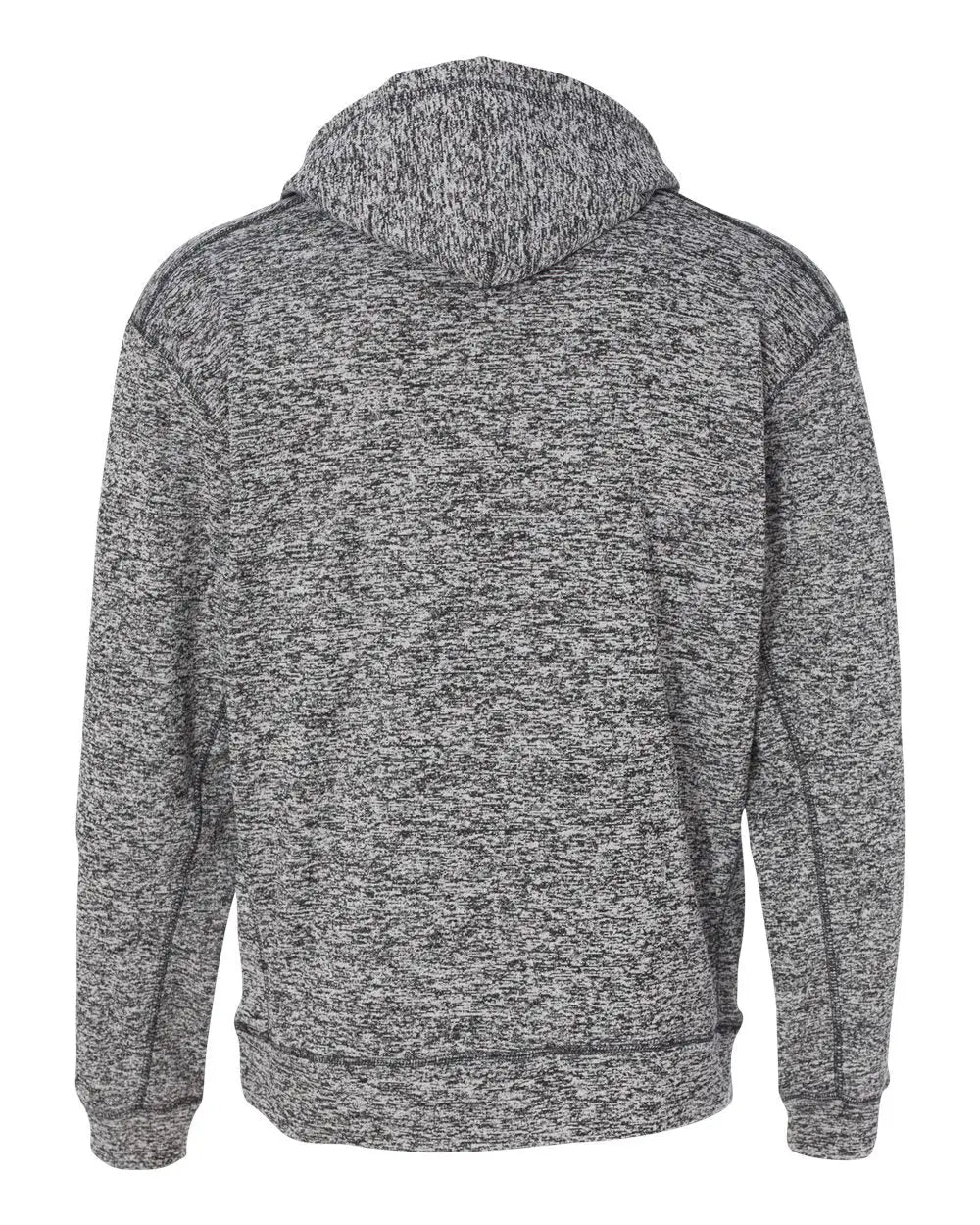 J. America 8613 Cosmic Fleece Hooded Sweatshirt - Charcoal Fleck