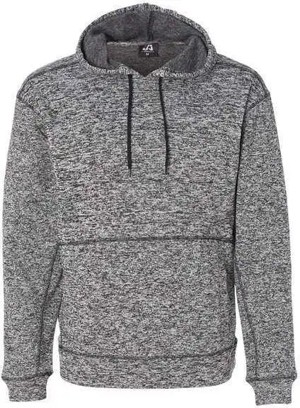 J. America 8613 Cosmic Fleece Hooded Sweatshirt - Charcoal Fleck