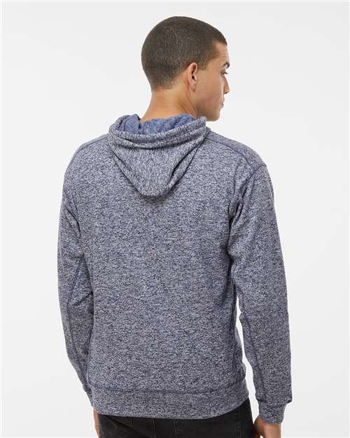 J. America 8613 Cosmic Fleece Hooded Sweatshirt - Navy Fleck