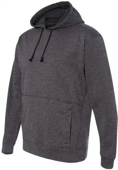 J. America 8613 Cosmic Fleece Hooded Sweatshirt - Onyx Fleck