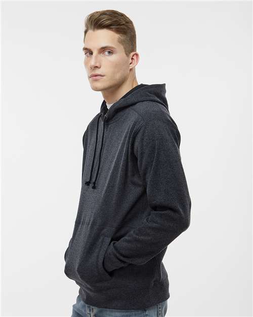 J. America 8613 Cosmic Fleece Hooded Sweatshirt - Onyx Fleck