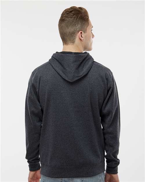 J. America 8613 Cosmic Fleece Hooded Sweatshirt - Onyx Fleck