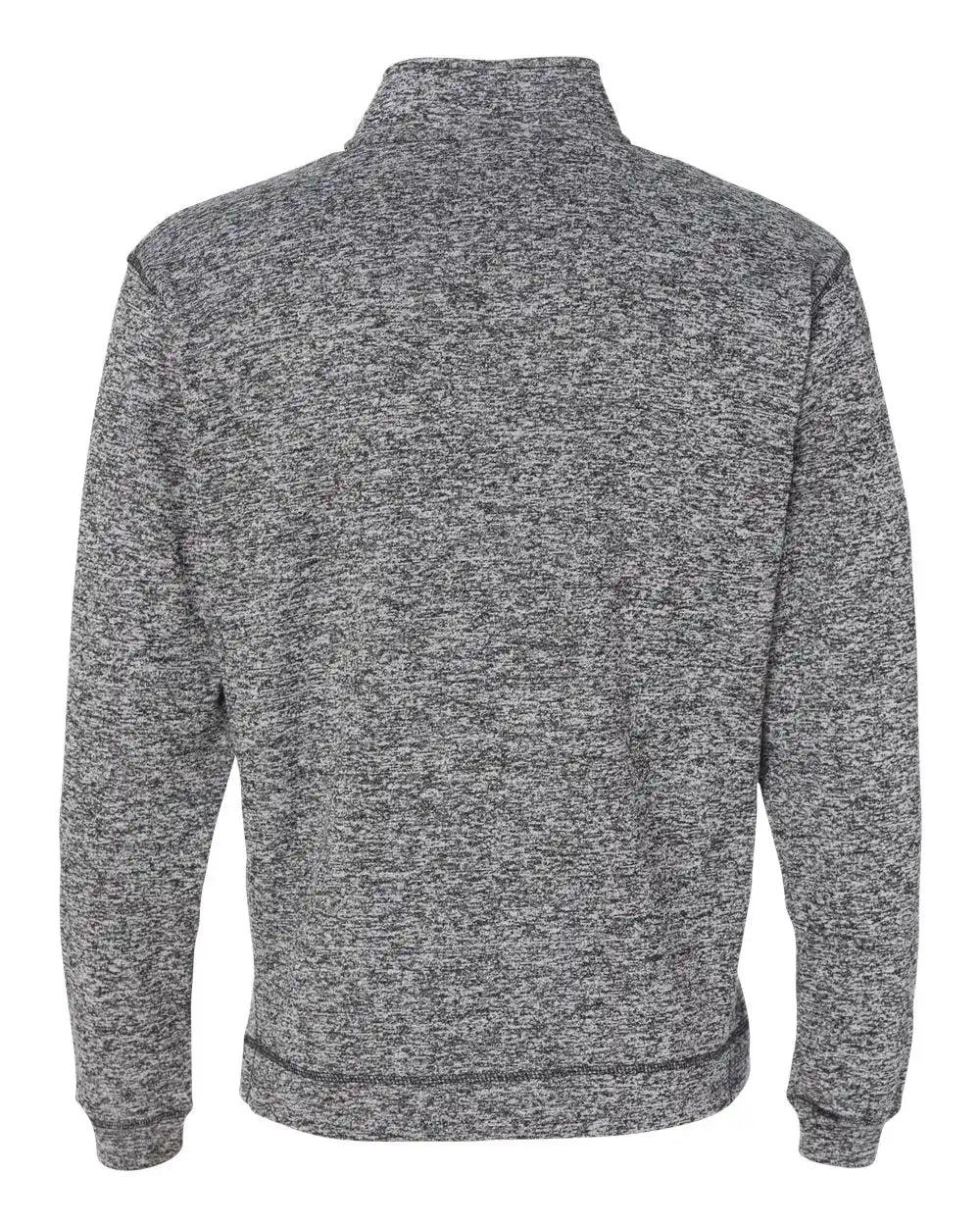 J. America 8614 Cosmic Fleece Quarter-zip Sweatshirt - Charcoal Fleck - s