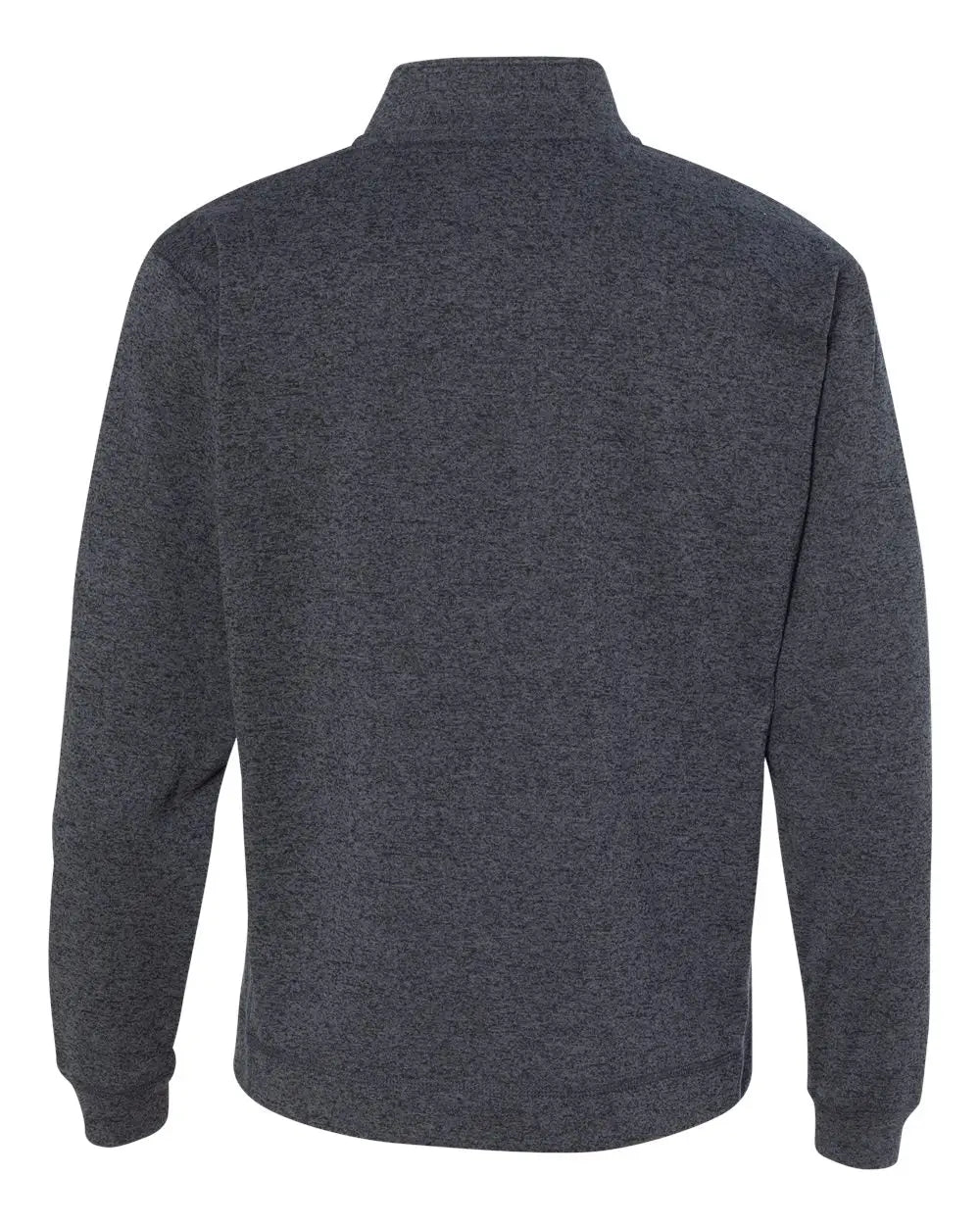 J. America 8614 Cosmic Fleece Quarter-zip Sweatshirt - Onyx Fleck - Black / s