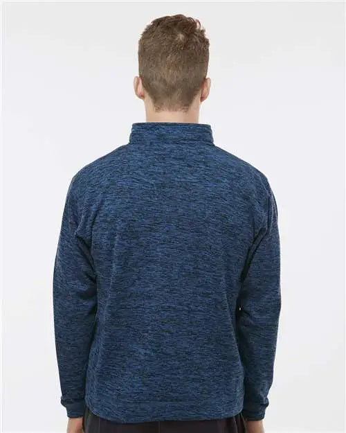 J. America 8614 Cosmic Fleece Quarter-zip Sweatshirt - Royal Fleck - s