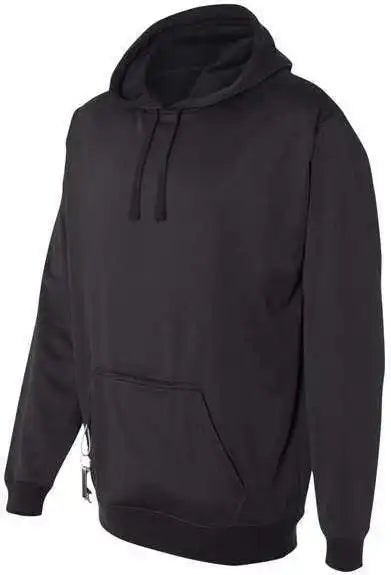 J. America 8615 Polyester Tailgate Hooded Sweatshirt - Black