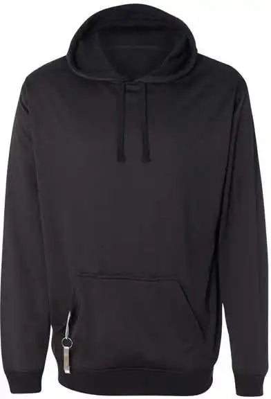J. America 8615 Polyester Tailgate Hooded Sweatshirt - Black
