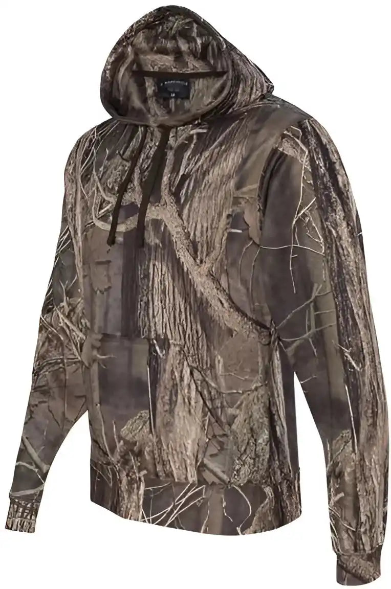 J. America 8615 Polyester Tailgate Hooded Sweatshirt - Outdoor Camo