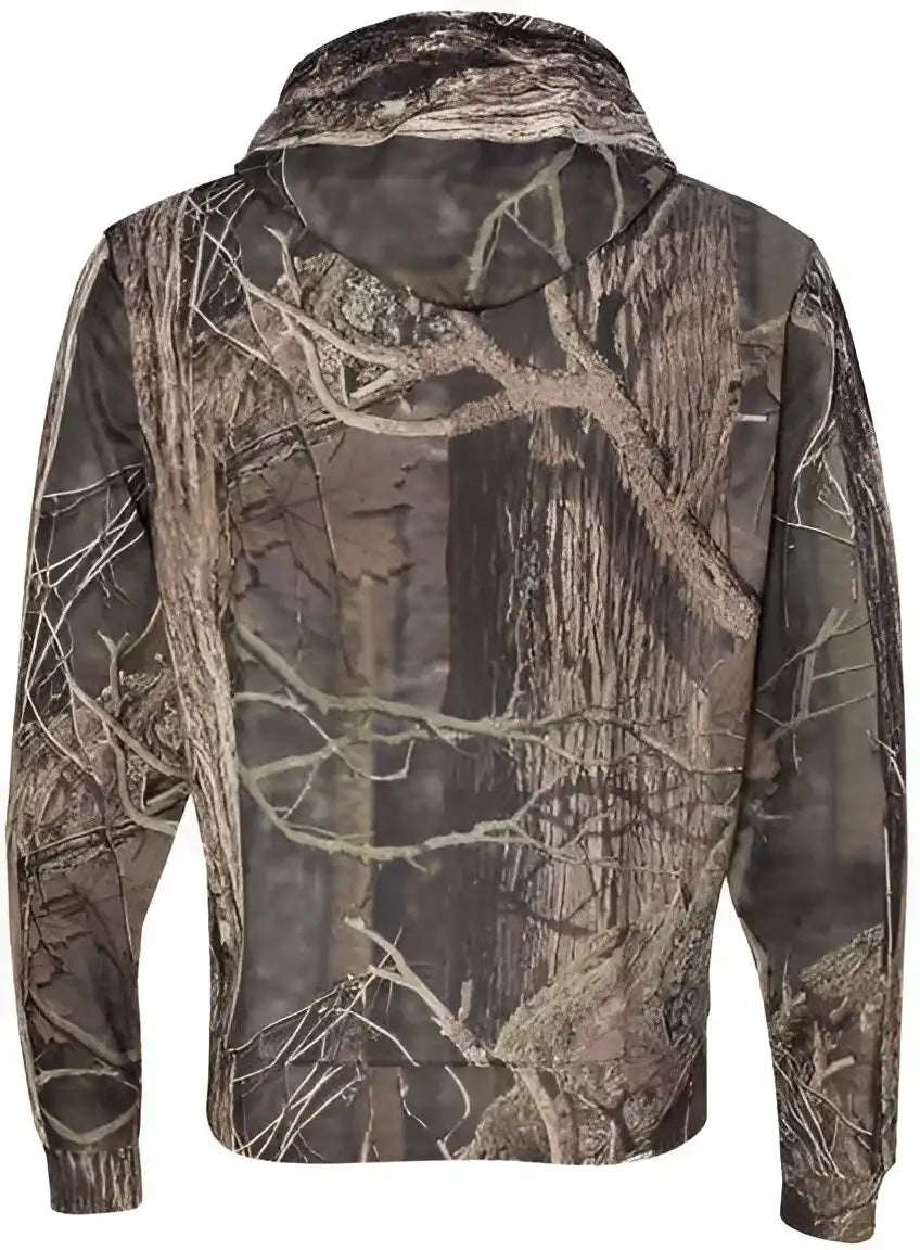 J. America 8615 Polyester Tailgate Hooded Sweatshirt - Outdoor Camo