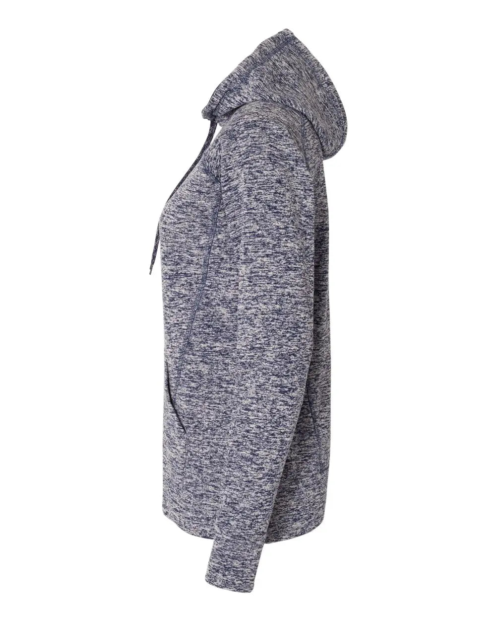 J. America 8616 Women’s Cosmic Fleece Hooded Sweatshirt - Navy Fleck