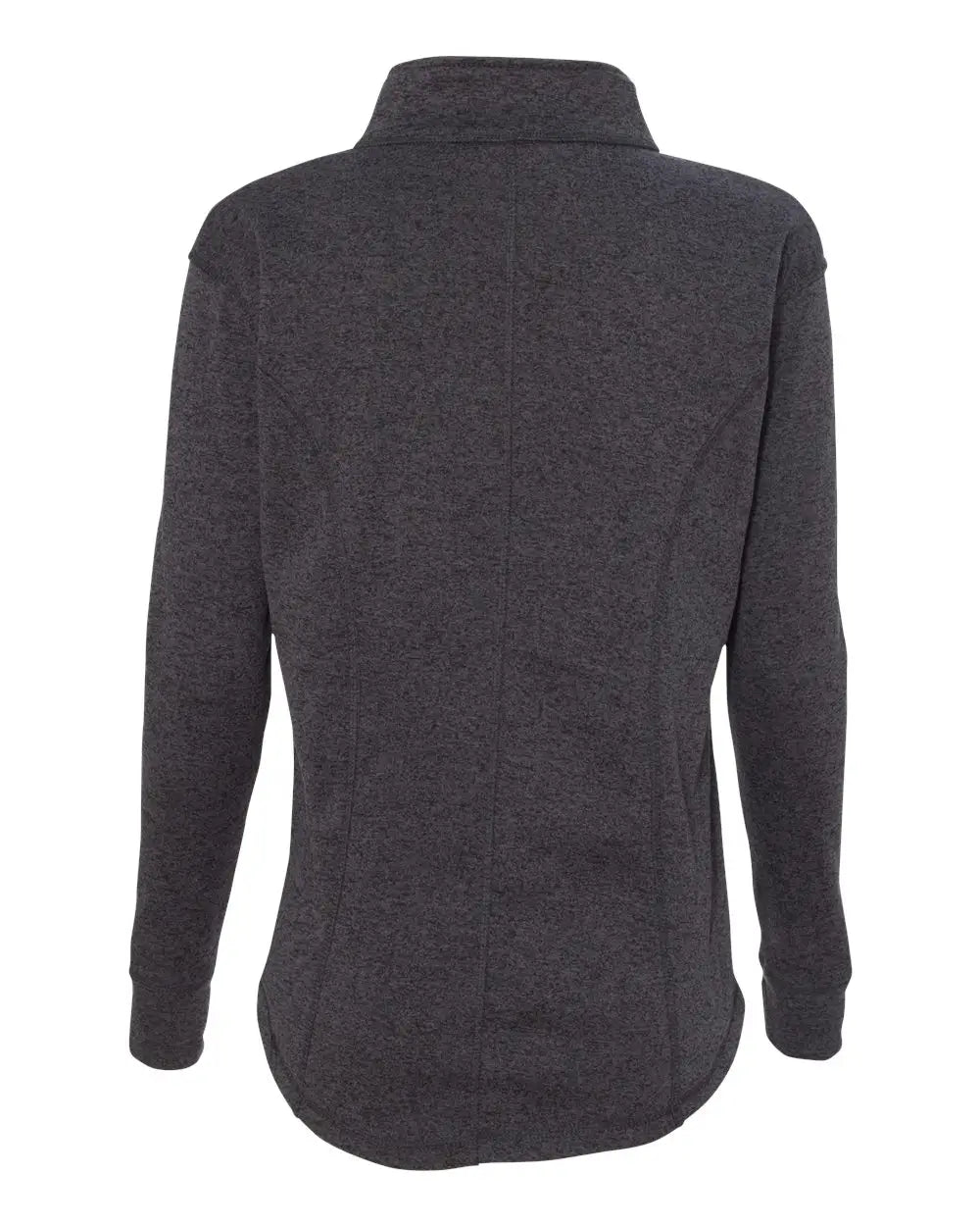 J. America 8617 Women’s Cosmic Fleece Quarter-zip Pullover - Onyx Fleck Electric Blue