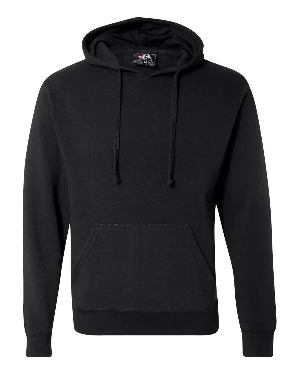 J. America 8620 Cloud Fleece Hooded Sweatshirt - Black