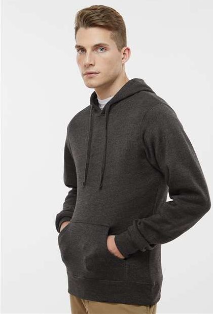 J. America 8620 Cloud Fleece Hooded Sweatshirt - Charcoal Heather