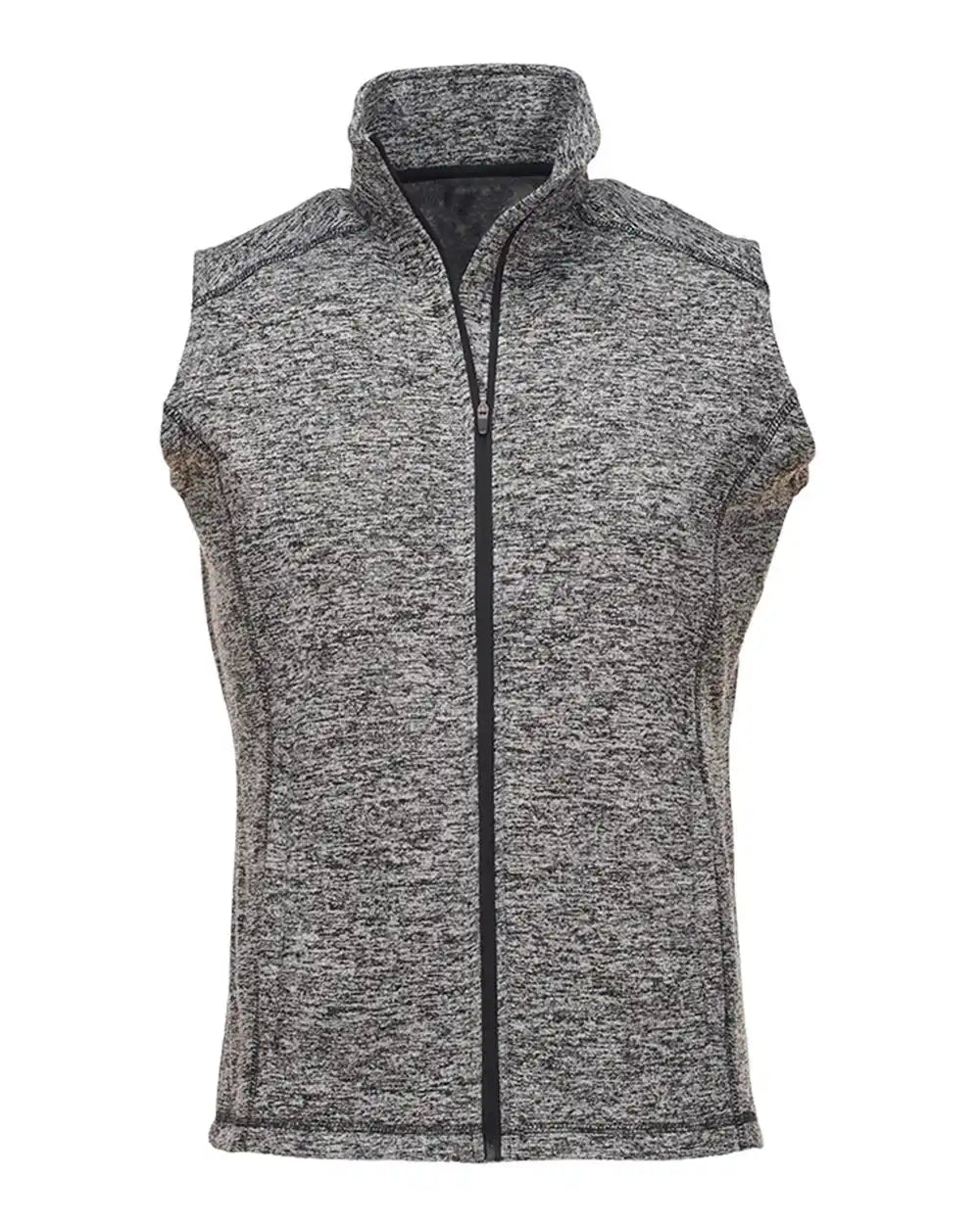 J. America 8631j Cosmic Fleece Vest - 8631 - Charcoal Fleck - s