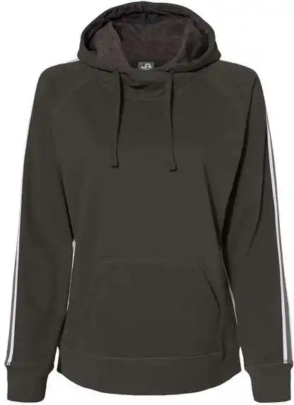 J. America 8640 Rival Fleece Hooded Sweatshirt - Black