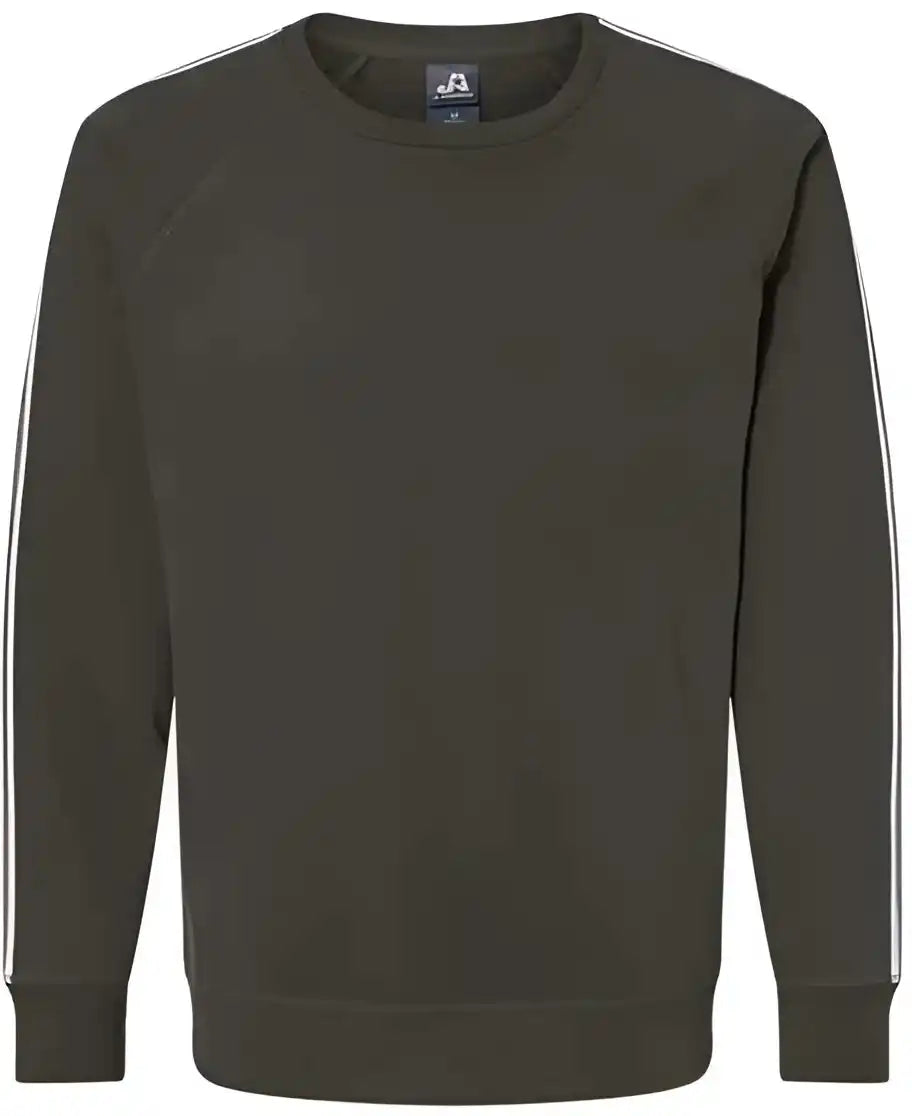 J. America 8641 Rival Fleece Crewneck Sweatshirt Black