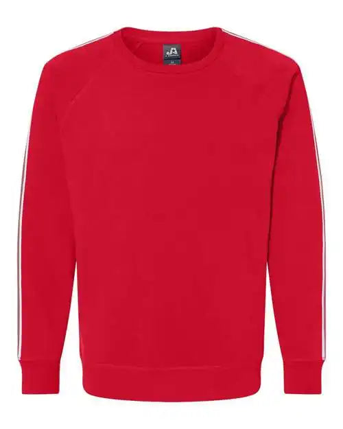 J. America 8641 Rival Fleece Crewneck Sweatshirt - Red