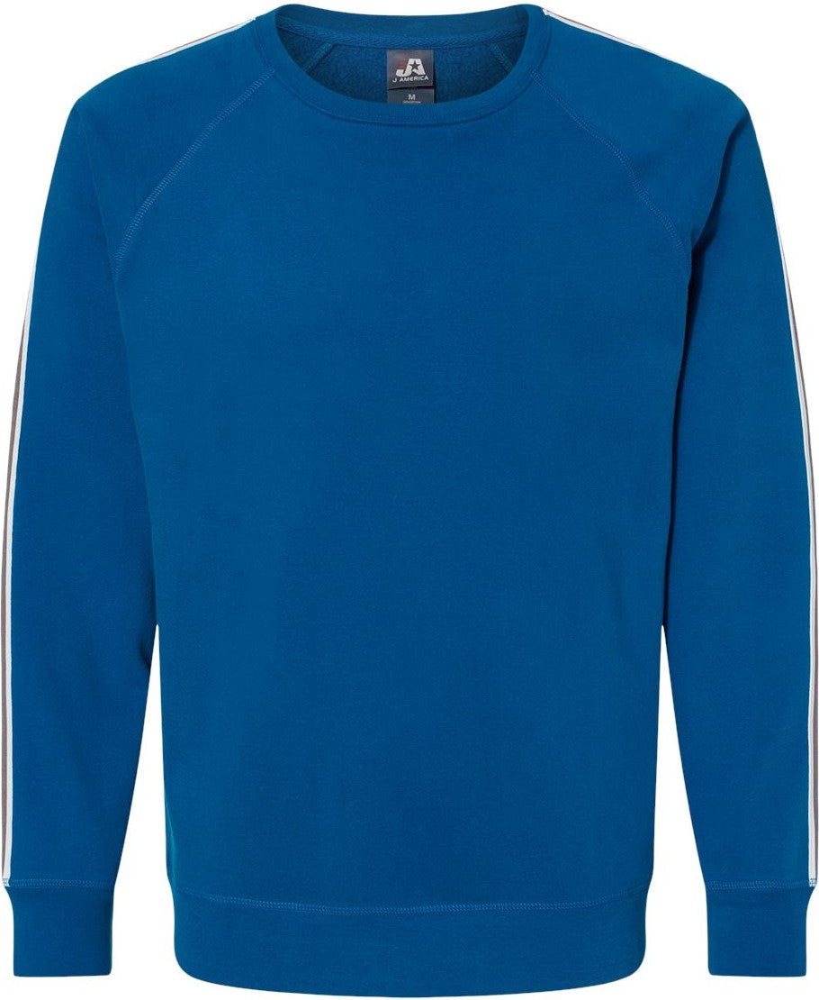 J. America 8641 Rival Fleece Crewneck Sweatshirt - Royal - Xs