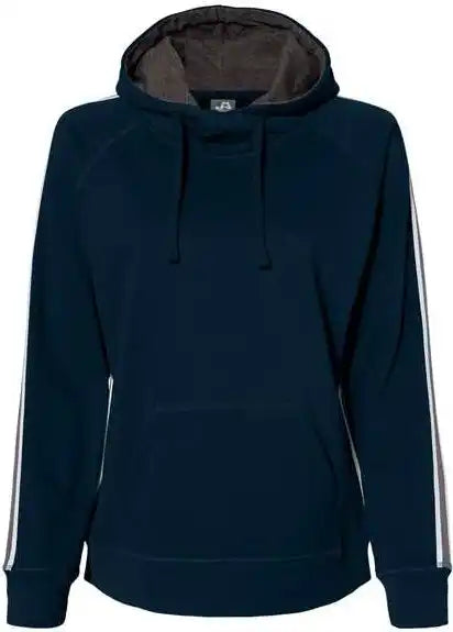 J. America 8642 Women’s Rival Fleece Hooded Sweatshirt Navy