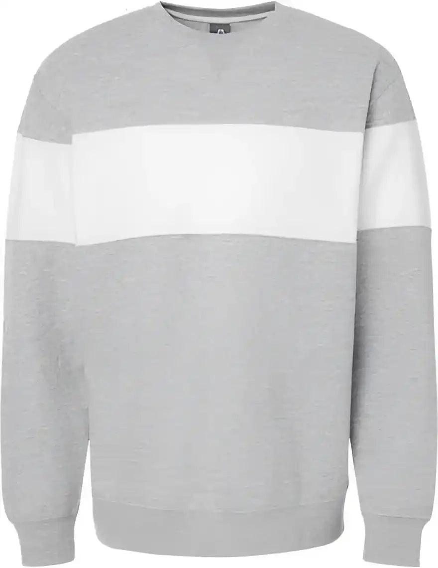 J. America 8646 Varsity Fleece Crewneck Sweatshirt Oxford