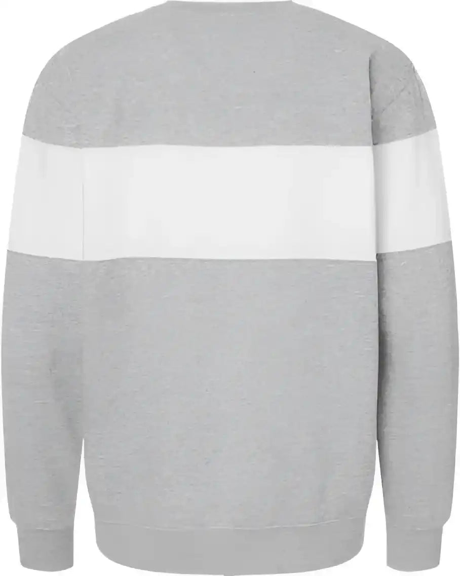J. America 8646 Varsity Fleece Crewneck Sweatshirt Oxford
