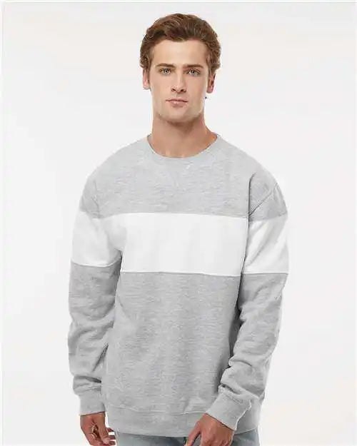 J. America 8646 Varsity Fleece Crewneck Sweatshirt Oxford