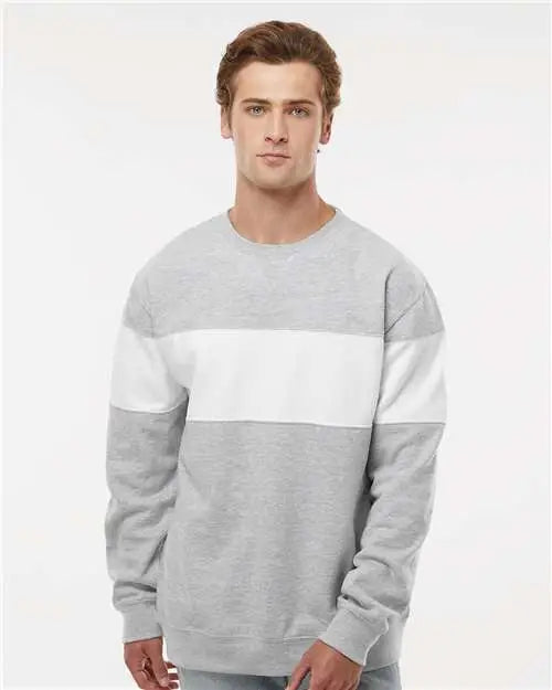 J. America 8646 Varsity Fleece Crewneck Sweatshirt - Oxford