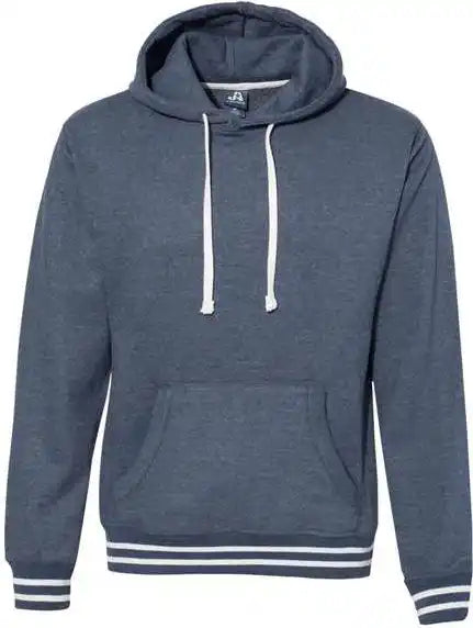 J. America 8649 Relay Fleece Hooded Sweatshirt Navy