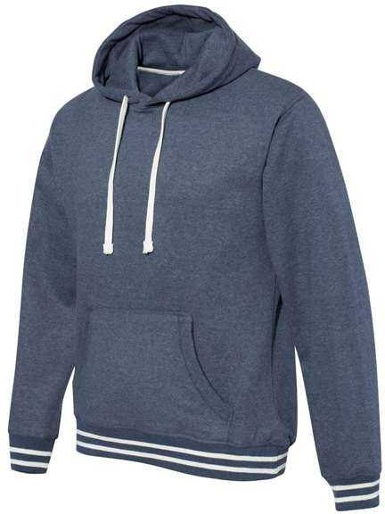 J. America 8649 Relay Fleece Hooded Sweatshirt - Navy