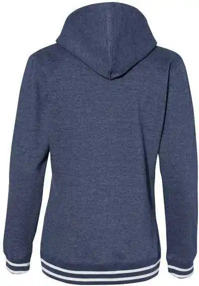 J. America 8651 Womens Relay Hooded Sweatshirt - Navy