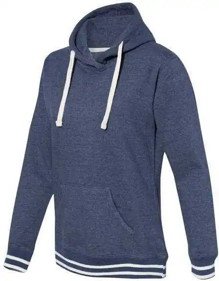 J. America 8651 Womens Relay Hooded Sweatshirt - Navy