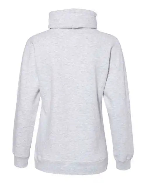 J. America 8653 Womens Relay Cowl Neck Sweatshirt - Ash