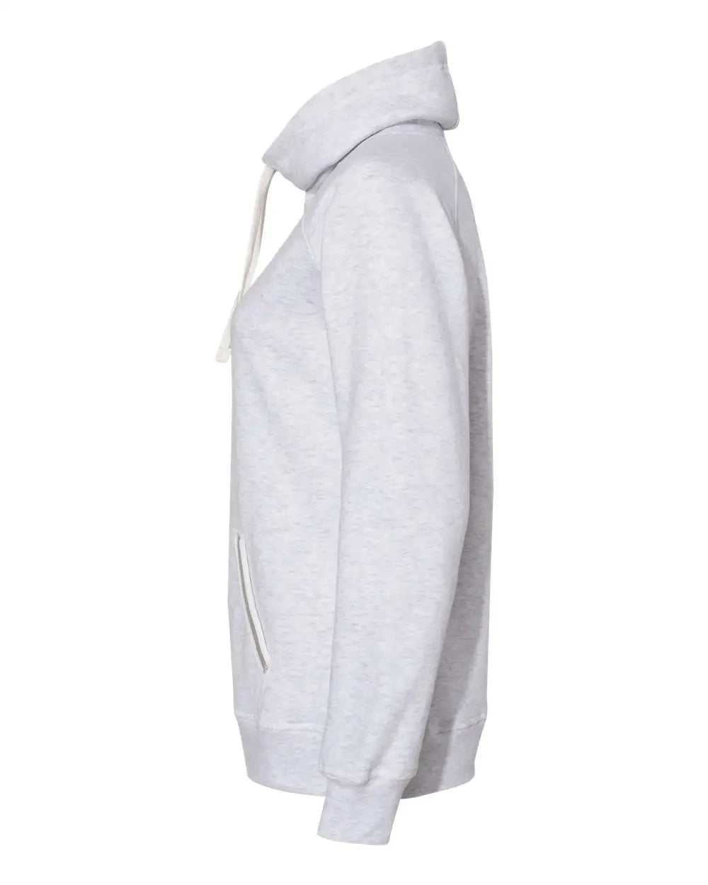 J. America 8653j Women’s Relay Cowl Neck Sweatshirt - 8653 - Ash