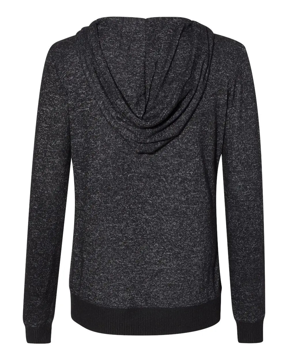 J. America 8656j Women’s Cozy Jersey Hooded Full-zip - 8656 - Black