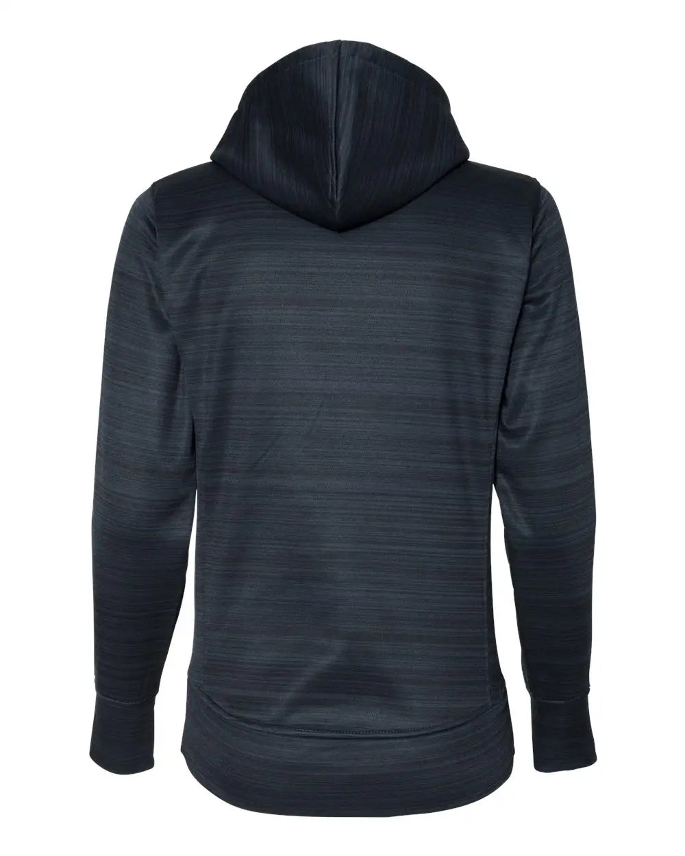 J. America 8662j Women’s Odyssey Striped Performance Fleece Lapover Hooded Sweatshirt - 8662 - Navy