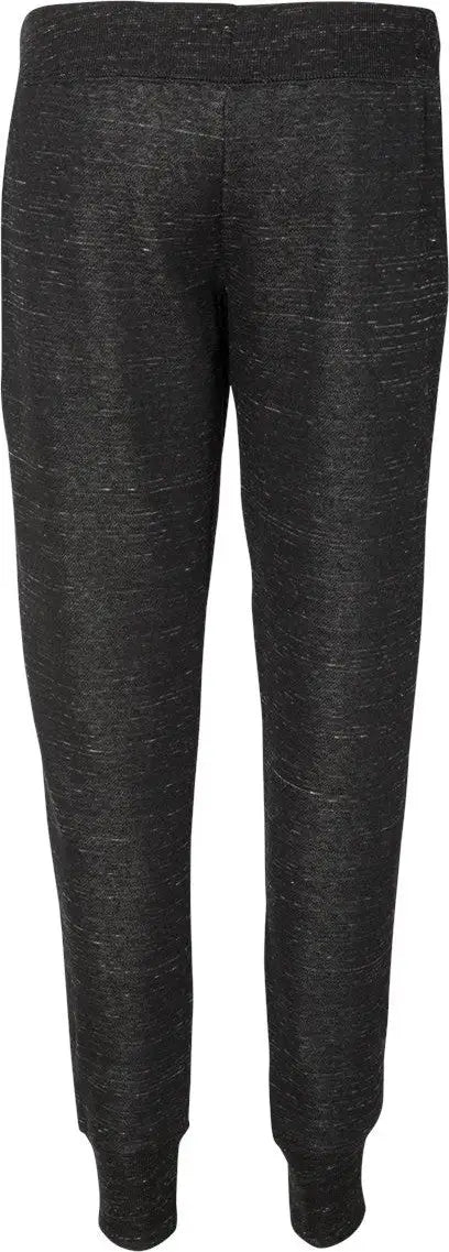J. America 8675 Women’s Mélange Fleece Joggers - Black