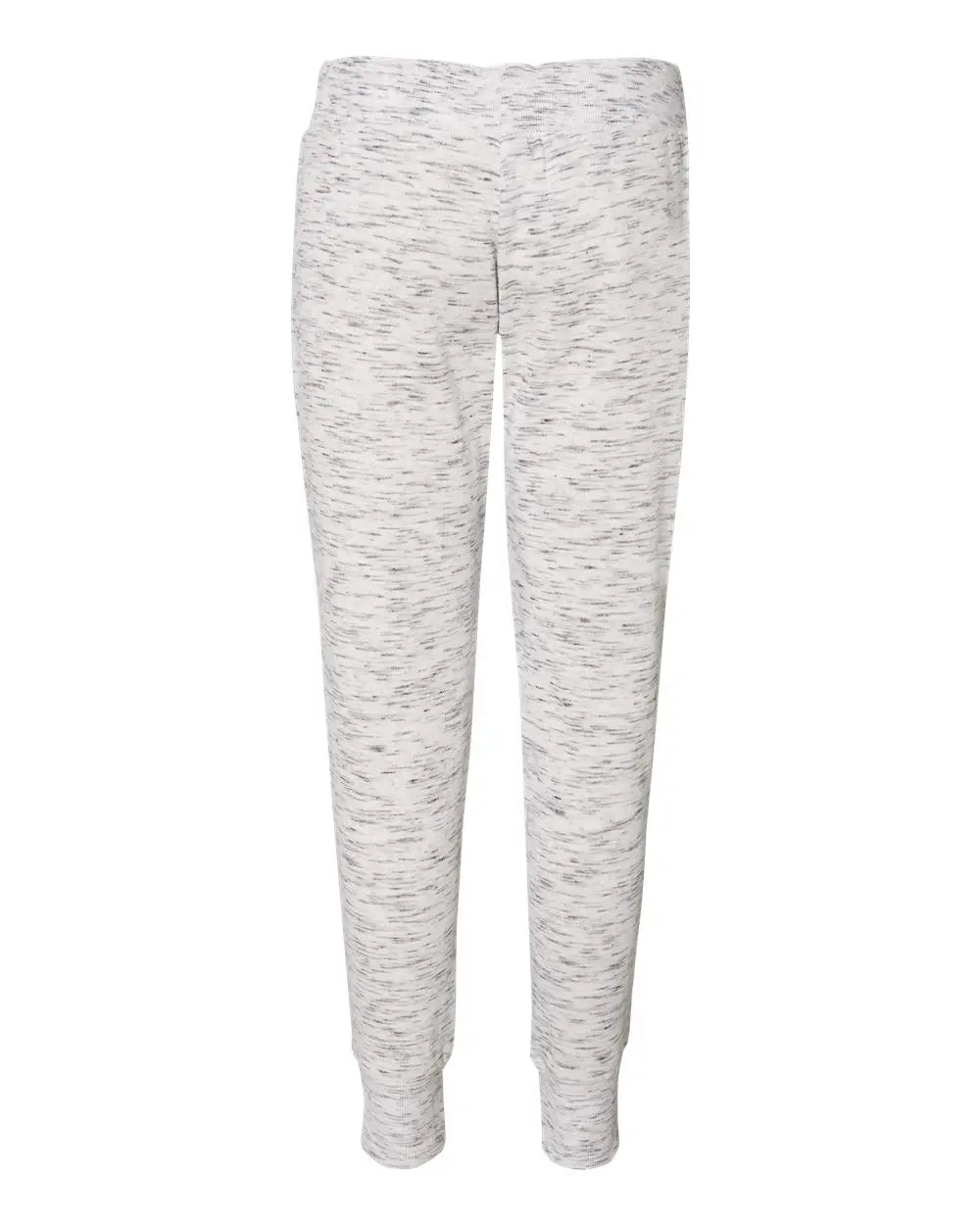 J. America 8675 Women’s Mélange Fleece Joggers - White