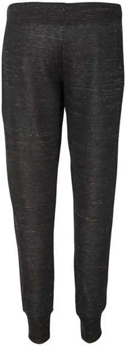 J. America 8675 Womens Mlange Fleece Joggers Black