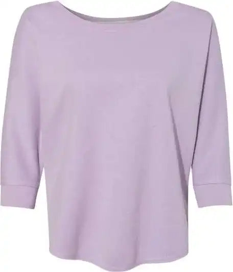 J. America 8685 Women’s Lounge Fleece Dolman Crewneck Sweatshirt Wisteria