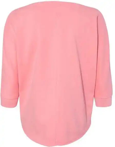 J. America 8685 Women’s Lounge Fleece Dolman Crewneck Sweatshirt - Blossom