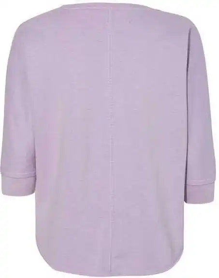 J. America 8685 Women’s Lounge Fleece Dolman Crewneck Sweatshirt Wisteria