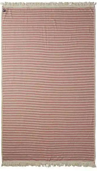 J. America 8691 Baja Blanket - Natural Brick Red - one Size Fits Most