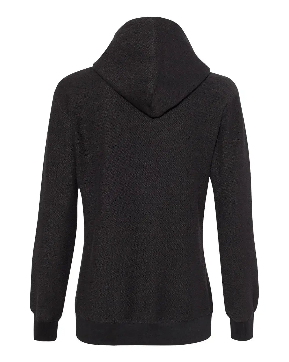 J. America 8694j Women’s French Terry Sport Lace Scuba Hooded Pullover - 8694 - Black