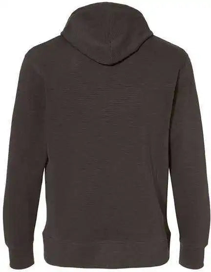 J. America 8706 Ripple Fleece Hooded Sweatshirt Black
