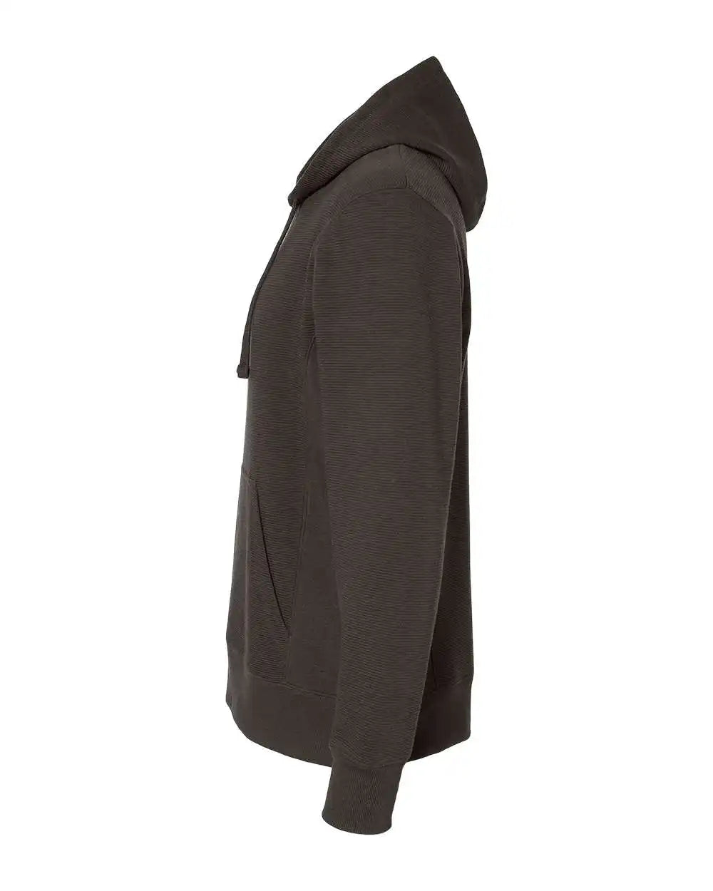 J. America 8706 Ripple Fleece Hooded Sweatshirt - Black