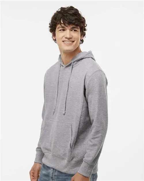 J. America 8706 Ripple Fleece Hooded Sweatshirt - Oxford