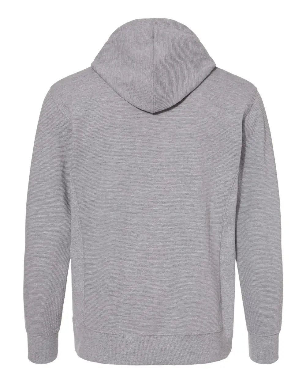 J. America 8706 Ripple Fleece Hooded Sweatshirt - Oxford - Gray / s