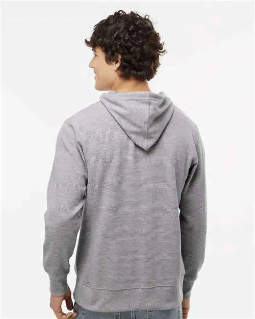 J. America 8706 Ripple Fleece Hooded Sweatshirt - Oxford