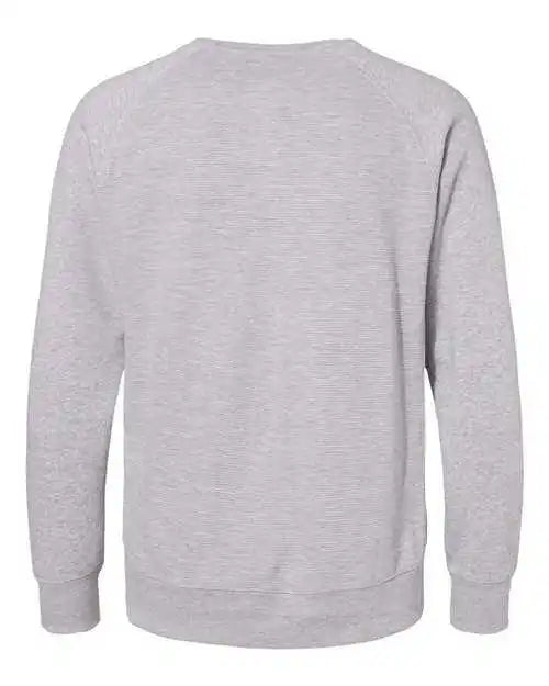 J. America 8707 Ripple Fleece Raglan Crewneck Sweatshirt - Oxford